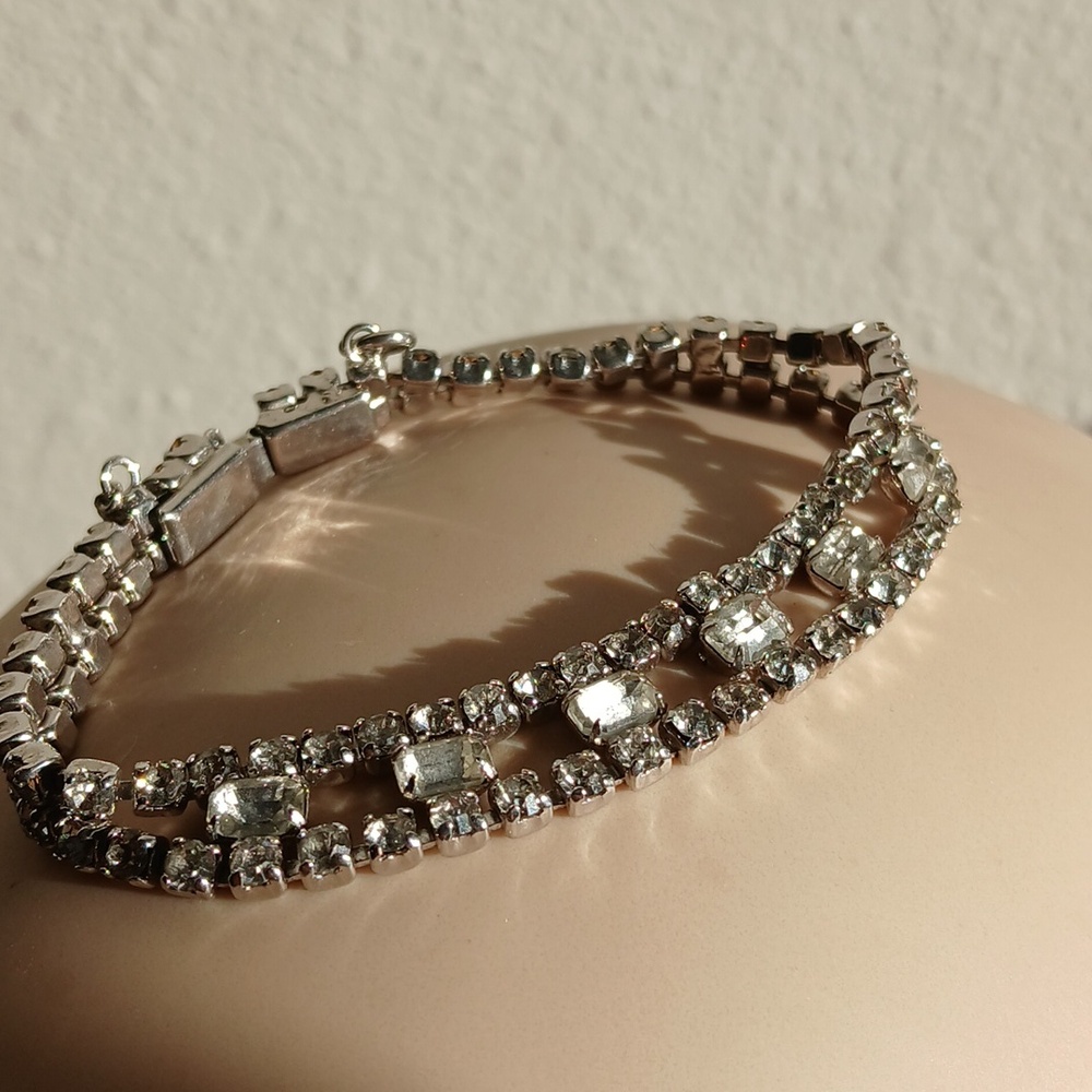 Vintage Kramer Blingy Rhinestone Bracelet Gorgeous!